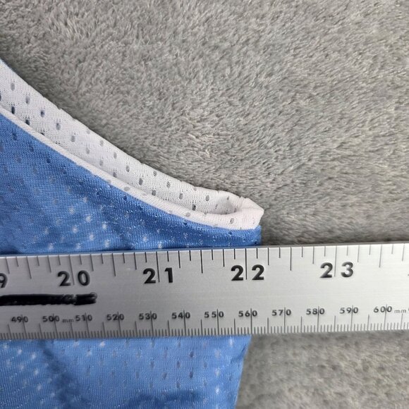 Mens Sport-Tek Reversible White & Blue Mesh Tank Top 100% Polyester Size XL - Picture 7 of 10